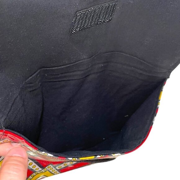 🍀Sleepy Giraffe Multicolor Geometric Print Bifold Wallet Purse - Picture 3 of 8